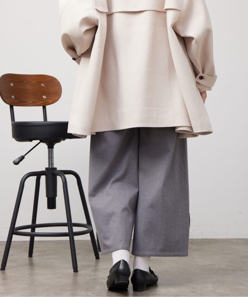 Chez toi（シェトワ）の「ヘリンボーンスリット切替ワイドパンツ（その他パンツ・レディース・モカ/ライトグレー/ブラック・FREE）」の7枚目の写真