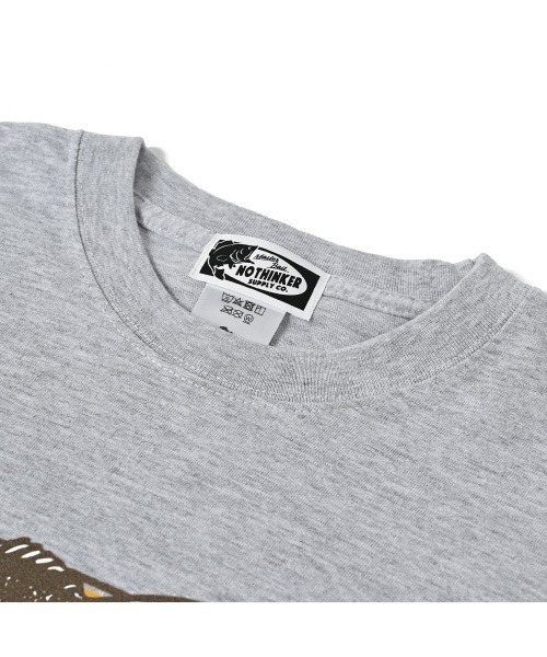 NOTHINKER(ノーシンカー)の「CATCH MORE FISH Long T-shirt(Tシャツ/カットソー・メンズ・アッシュグレー・LARGE/X-LARGE/MEDIUM)」の4枚目の写真