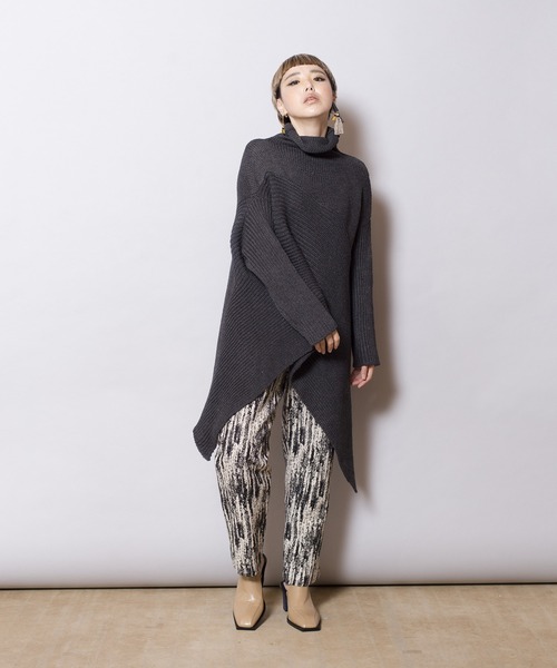 OSMOSIS（オズモーシス）の「ジャガードテーパードパンツ（その他パンツ・レディース・ブルー/ブラック・ONE SIZE）」の17枚目の写真