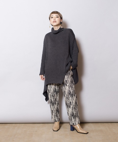 OSMOSIS（オズモーシス）の「ジャガードテーパードパンツ（その他パンツ・レディース・ブルー/ブラック・ONE SIZE）」の19枚目の写真