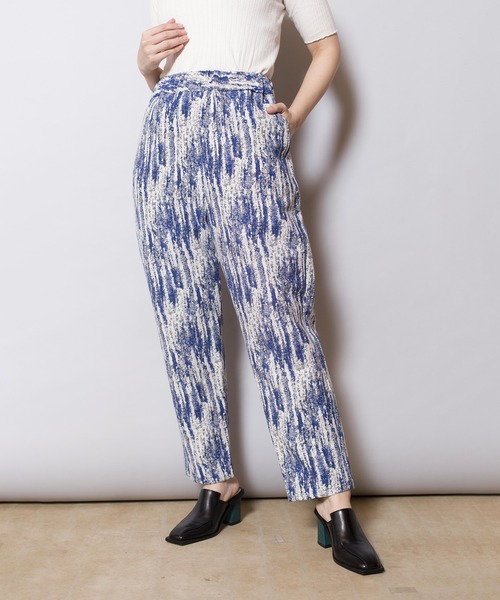 OSMOSIS（オズモーシス）の「ジャガードテーパードパンツ（その他パンツ・レディース・ブルー/ブラック・ONE SIZE）」の22枚目の写真