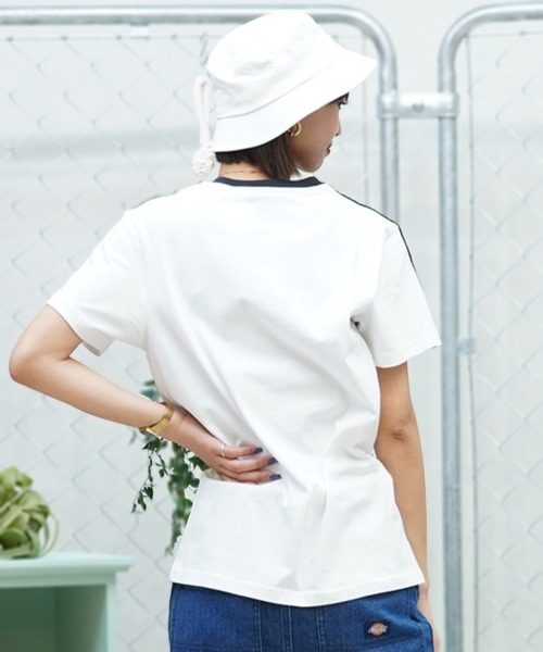 adidas（アディダス）の「adidas/アディダス Tシャツ ユーティリティ ワンポイント IXV18（Tシャツ/カットソー・レディース・ネイビー/ホワイト・L/M）」の5枚目の写真