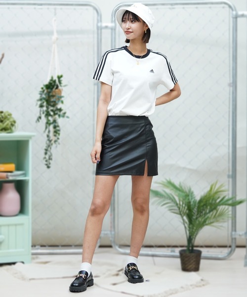 adidas（アディダス）の「adidas/アディダス Tシャツ ユーティリティ ワンポイント IXV18（Tシャツ/カットソー・レディース・ネイビー/ホワイト・L/M）」の7枚目の写真