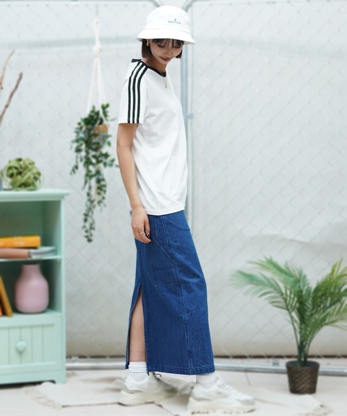 adidas（アディダス）の「adidas/アディダス Tシャツ ユーティリティ ワンポイント IXV18（Tシャツ/カットソー・レディース・ネイビー/ホワイト・L/M）」の11枚目の写真