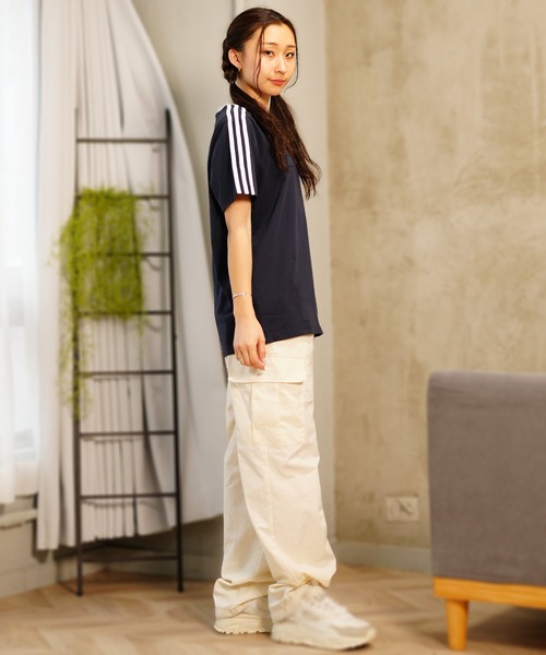 adidas（アディダス）の「adidas/アディダス Tシャツ ユーティリティ ワンポイント IXV18（Tシャツ/カットソー・レディース・ネイビー/ホワイト・L/M）」の19枚目の写真