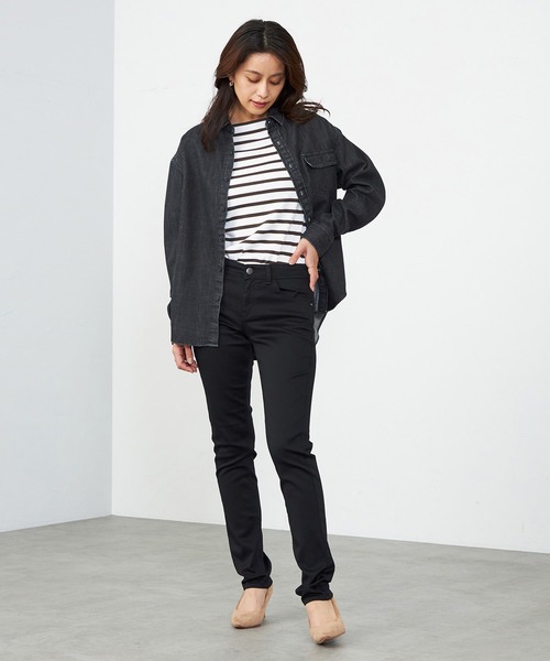 C17（シーセブンティーン）の「C17 スキニーデニムパンツ（デニムパンツ・レディース・ブラック/インディゴブルー/ブルー/アイボリー/ダークインディゴブルー/ブラック系その他/ライトインディゴブルー/グレー/ホワイト・32/30/31/27/28/29/26）」の10枚目の写真