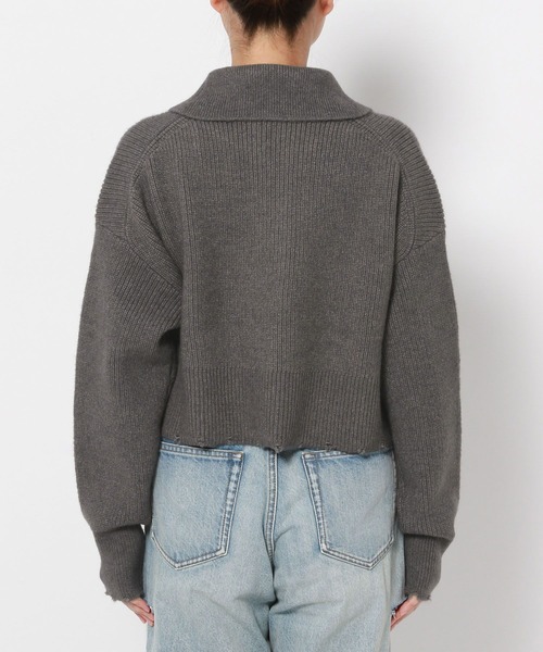 LOWRYS FARM（ローリーズファーム）の「ZIPクラッシュカーディガン