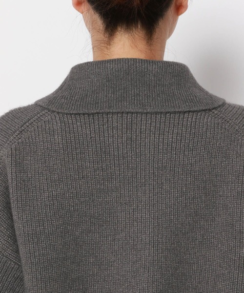 LOWRYS FARM（ローリーズファーム）の「ＺＩＰクラッシュカーディガンＬＳ　996483（ニット/セーター・レディース・アイボリー/グレー/ブルー・FREE）」の9枚目の写真