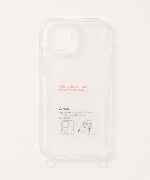 macaroni edge(マカロニエッジ)の「〈macaroni edge/マカロニエッジ〉クリアケース 取り外しフック付(スマホケース/カバー・レディース・クリア/ブラック・iPhone 15/iPhone 13 Pro/iPhone 15 Pro/iPhone 14/iPhone 14 Pro/iPhone 7/8/SE(第2/第3世代)/iPhone 13/iPhone 15 Plus/iPhone 12/12 Pro/iPhone 16 Pro/iPhone 16)」の8枚目の写真