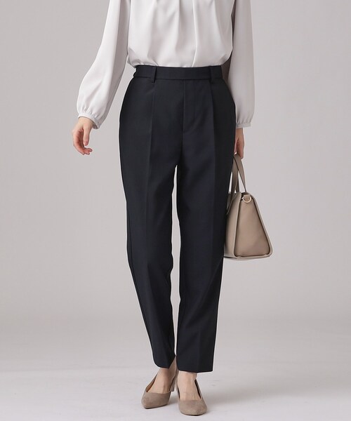 DRESKIP（ドレスキップ）の「◆【洗える/セットアップ可/通勤/入卒】美脚見え テーパードパンツ（その他パンツ・レディース・ベージュ/ブラック/ネイビー・03/02/04）」の3枚目の写真