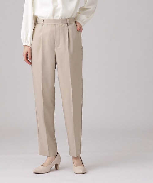 DRESKIP（ドレスキップ）の「◆【洗える/セットアップ可/通勤/入卒】美脚見え テーパードパンツ（その他パンツ・レディース・ベージュ/ブラック/ネイビー・03/02/04）」の14枚目の写真