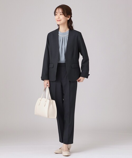 DRESKIP（ドレスキップ）の「◆【洗える/セットアップ可/通勤/入卒】美脚見え テーパードパンツ（その他パンツ・レディース・ベージュ/ブラック/ネイビー・03/02/04）」の6枚目の写真