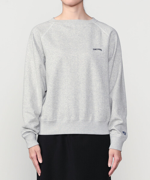 ORCIVAL（オーシバル）の「ORCIVAL | ラグランスリーブスウェット WOMEN（スウェット・レディース・オフホワイト/グレー/サックスブルー/ダークグリーン/ダークネイビー・1/2）」の11枚目の写真