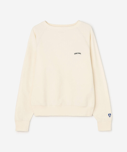 ORCIVAL（オーシバル）の「ORCIVAL | ラグランスリーブスウェット WOMEN（スウェット・レディース・オフホワイト/グレー/サックスブルー/ダークグリーン/ダークネイビー・1/2）」の12枚目の写真