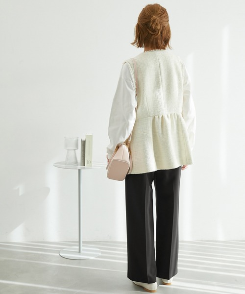 ROPE' PICNIC（ロペピクニック）の「2WAYストレッチワイドパンツ（その他パンツ・レディース・ネイビー/イエロー系その他3/ブラック・40/36/38）」の6枚目の写真