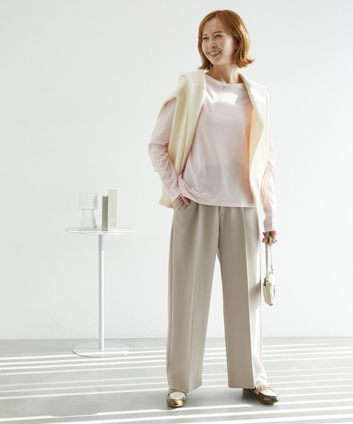 ROPE' PICNIC（ロペピクニック）の「2WAYストレッチワイドパンツ（その他パンツ・レディース・ネイビー/イエロー系その他3/ブラック・40/36/38）」の9枚目の写真