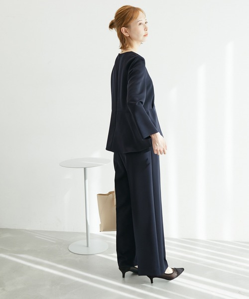 ROPE' PICNIC（ロペピクニック）の「2WAYストレッチワイドパンツ（その他パンツ・レディース・ネイビー/イエロー系その他3/ブラック・40/36/38）」の13枚目の写真