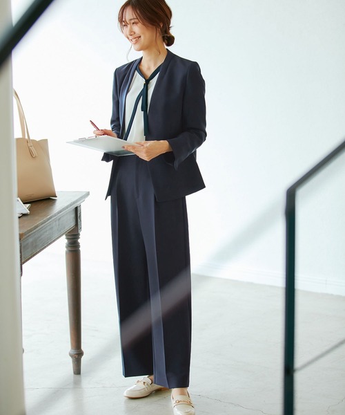 ROPE' PICNIC（ロペピクニック）の「2WAYストレッチワイドパンツ（その他パンツ・レディース・ネイビー/イエロー系その他3/ブラック・40/36/38）」の16枚目の写真