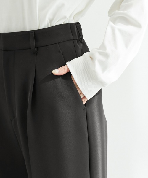 ROPE' PICNIC（ロペピクニック）の「2WAYストレッチワイドパンツ（その他パンツ・レディース・ネイビー/イエロー系その他3/ブラック・40/36/38）」の22枚目の写真