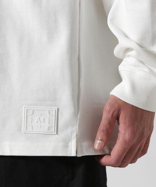 A4A（エーフォーエー）の「A4A/エーフォーエー/RIPPLES LST/ロンT（Tシャツ/カットソー・メンズ・ホワイト/ブラック・F）」の9枚目の写真