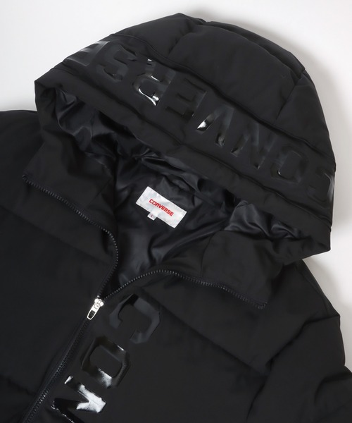 CONVERSE(コンバース)の「CONVESE/コンバース WATER REPELLENT FINISH 撥水加工 フードロゴ ファイバーダウン 中綿ジャケット フーディー レディース メンズ(ダウンジャケット/コート・メンズ・ホワイト/ブラック・L/M/LL)」の8枚目の写真