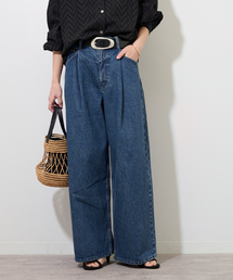 《追加》タックデニムワイドレッグ