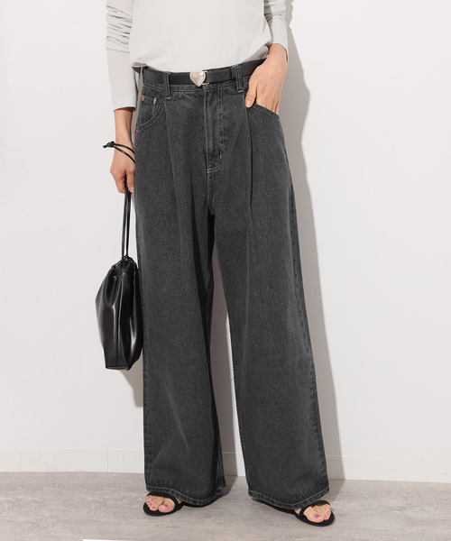 JOURNAL STANDARD relume  タックデニムワイドレッグ　38 追加》タックデニムワイドレッグ（デニムパンツ）｜JOURNAL