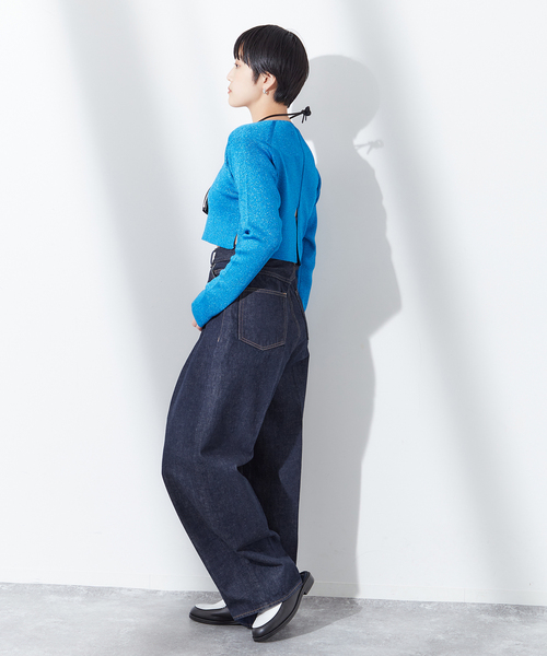 JANE SMITH / JOHN SMITH（ジェーンスミスジョンスミス）の「【JANE SMITH/ジェーンスミス】14.5oz DENIM IN TUCK COMFORT：デニムパンツ（デニムパンツ・レディース・ネイビー・25/26/24）」の3枚目の写真