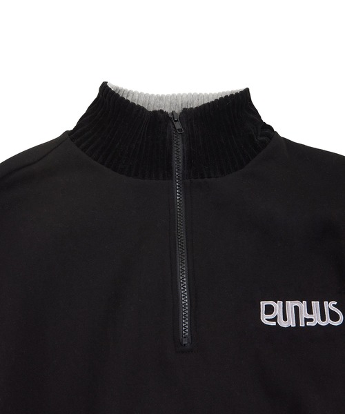 PUNYUS（プニュズ）の「襟付きハーフZIP裏起毛スウェット（スウェット・レディース・ブラック/ネイビー/杢グレー・4/3）」の16枚目の写真