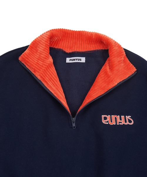 PUNYUS（プニュズ）の「襟付きハーフZIP裏起毛スウェット（スウェット・レディース・ブラック/ネイビー/杢グレー・4/3）」の17枚目の写真