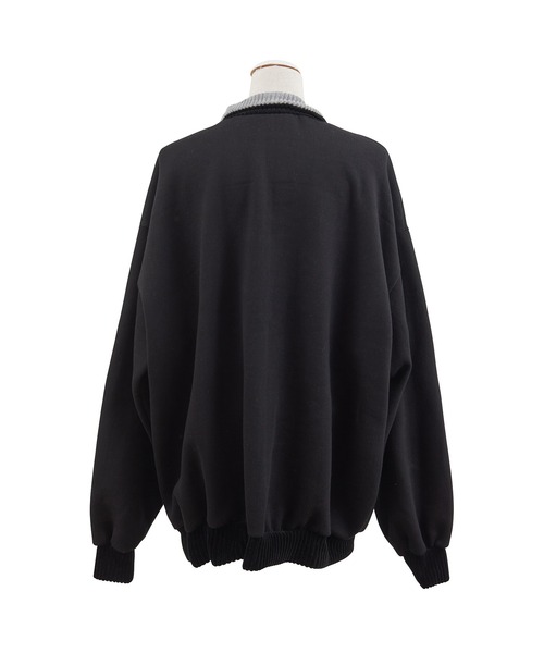 PUNYUS（プニュズ）の「襟付きハーフZIP裏起毛スウェット（スウェット・レディース・ブラック/ネイビー/杢グレー・4/3）」の11枚目の写真