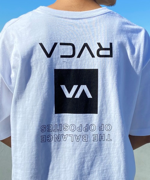 RVCA(ルーカ)の「RVCA/ルーカ オーバーサイズTシャツ 半袖Tee ボックスロゴ バックプリントT BE041-234(Tシャツ/カットソー・メンズ・スミクロ/ホワイト/モーブ系/カーキ・M/S/L)」の17枚目の写真