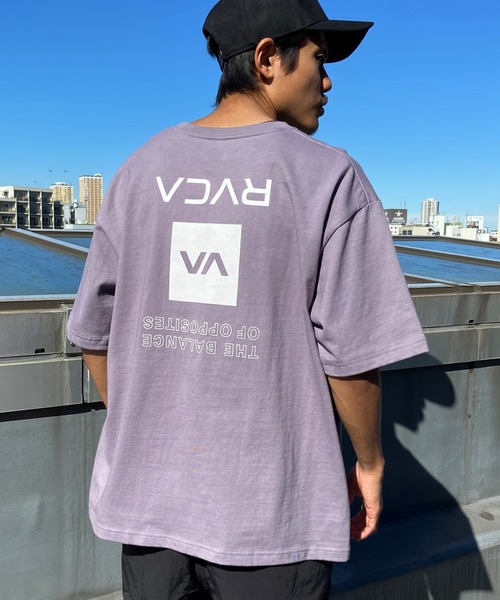RVCA(ルーカ)の「RVCA/ルーカ オーバーサイズTシャツ 半袖Tee ボックスロゴ バックプリントT BE041-234(Tシャツ/カットソー・メンズ・スミクロ/ホワイト/モーブ系/カーキ・M/S/L)」の13枚目の写真