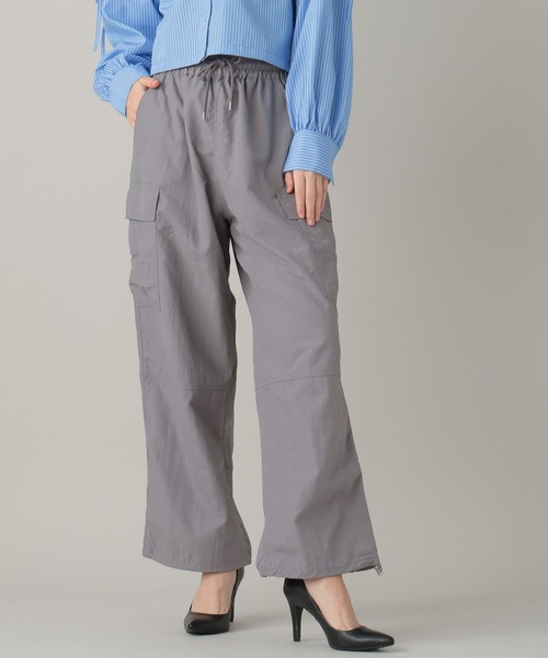 FOREVER 21（フォーエバー トゥエンティーワン）の「【2024SS】ナイロンカーゴパンツ（カーゴパンツ・レディース・ブラック/オフホワイト/グレー/ピンク・FREE）」の8枚目の写真