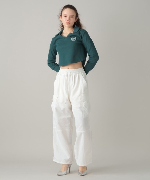 FOREVER 21（フォーエバー トゥエンティーワン）の「【2024SS】ナイロンカーゴパンツ（カーゴパンツ・レディース・ブラック/オフホワイト/グレー/ピンク・FREE）」の15枚目の写真