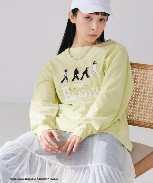 coen(コーエン)の「ROCK STANLEY(ロックスタンレー)別注ビートルズロングスリーブTシャツ(Tシャツ/カットソー・レディース・ライム/ダークグレー/その他1/ホワイト・FREE)」の3枚目の写真