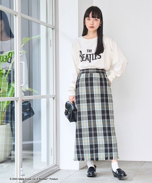 coen(コーエン)の「ROCK STANLEY(ロックスタンレー)別注ビートルズロングスリーブTシャツ(Tシャツ/カットソー・レディース・ライム/ダークグレー/その他1/ホワイト・FREE)」の10枚目の写真