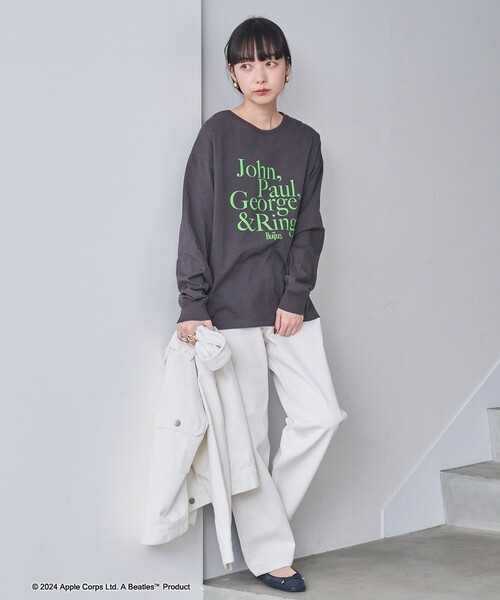 coen(コーエン)の「ROCK STANLEY(ロックスタンレー)別注ビートルズロングスリーブTシャツ(Tシャツ/カットソー・レディース・ライム/ダークグレー/その他1/ホワイト・FREE)」の19枚目の写真
