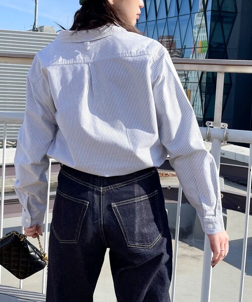 GEVACO(ゲバコ)の「【GEVACO/ゲバコ】オックスプルオーバー丸襟シャツ(シャツ/ブラウス・レディース・オフホワイト/ブラック系その他3/ブラック系その他/グリーン系その他・38)」の14枚目の写真