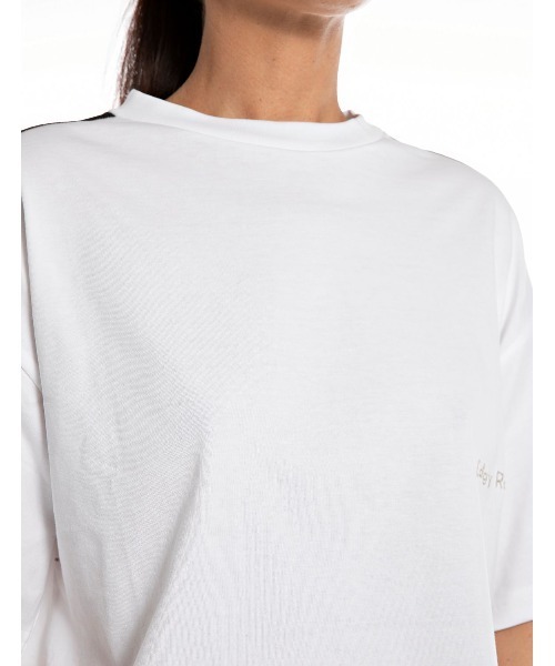 REPLAY（リプレイ）の「フリンジトリミング付きクロップドTシャツ（Tシャツ/カットソー・レディース・ホワイト・MEDIUM/SMALL/X-SMALL）」の4枚目の写真