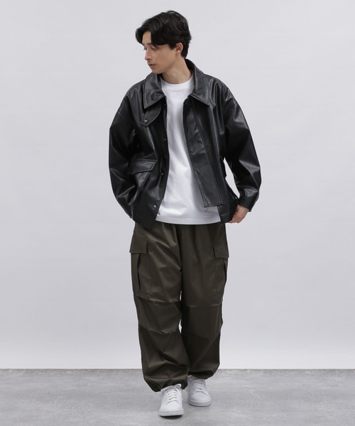 LAKOLE(ラコレ)の「シティガールプリントロンT / 102920(Tシャツ/カットソー・メンズ・チャコール/ホワイト/グリーン・MEDIUM/LARGE)」の4枚目の写真