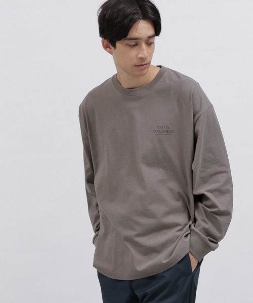 LAKOLE(ラコレ)の「シティガールプリントロンT / 102920(Tシャツ/カットソー・メンズ・チャコール/ホワイト/グリーン・MEDIUM/LARGE)」の6枚目の写真