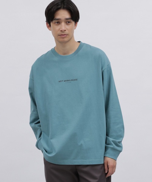 LAKOLE(ラコレ)の「シティガールプリントロンT / 102920(Tシャツ/カットソー・メンズ・チャコール/ホワイト/グリーン・MEDIUM/LARGE)」の8枚目の写真