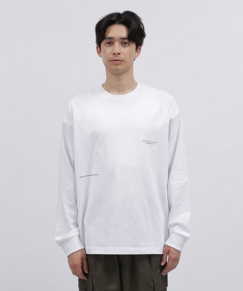 LAKOLE(ラコレ)の「シティガールプリントロンT / 102920(Tシャツ/カットソー・メンズ・チャコール/ホワイト/グリーン・MEDIUM/LARGE)」の9枚目の写真