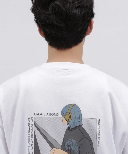 LAKOLE(ラコレ)の「シティガールプリントロンT / 102920(Tシャツ/カットソー・メンズ・チャコール/ホワイト/グリーン・MEDIUM/LARGE)」の15枚目の写真