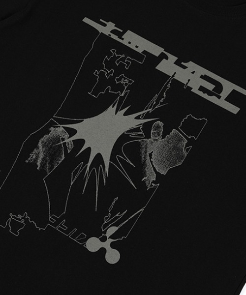 NASTY KICK(ナスティーキック)の「A'GEM/9 × .kom 『NASTY KICK/ナスティー キック』 Bloke Tee/ブローク 半袖Tシャツ(Tシャツ/カットソー・メンズ・チャコールグレー/ブラック/ホワイト・L)」の20枚目の写真
