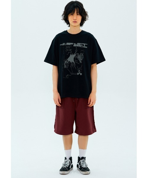 【最終値下げ】SUKALA アクティブデザインTシャツ ブラック 閉店セール】長袖Tシャツ メンズ バック13サーティーンデザイン