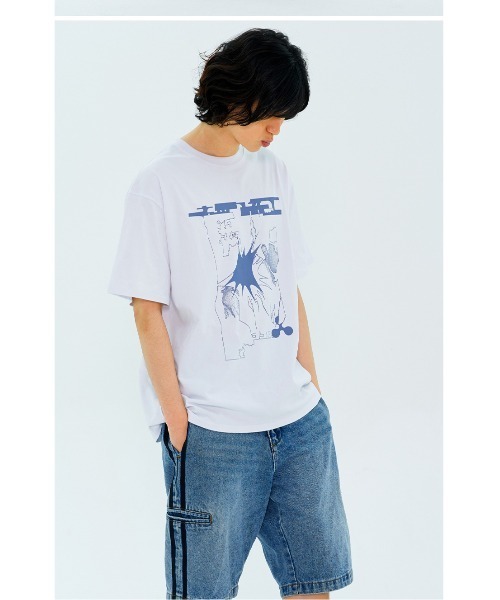 NASTY KICK(ナスティーキック)の「A'GEM/9 × .kom 『NASTY KICK/ナスティー キック』 Bloke Tee/ブローク 半袖Tシャツ(Tシャツ/カットソー・メンズ・チャコールグレー/ブラック/ホワイト・L)」の4枚目の写真