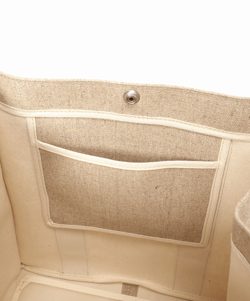 VERMEIL par iena(ヴェルメイユパーイエナ)の「【FRANCOIS RENIER/フランソワ レニエ】別注 トートバッグ(Linen)(トートバッグ・レディース・ベージュ・FREE)」の8枚目の写真