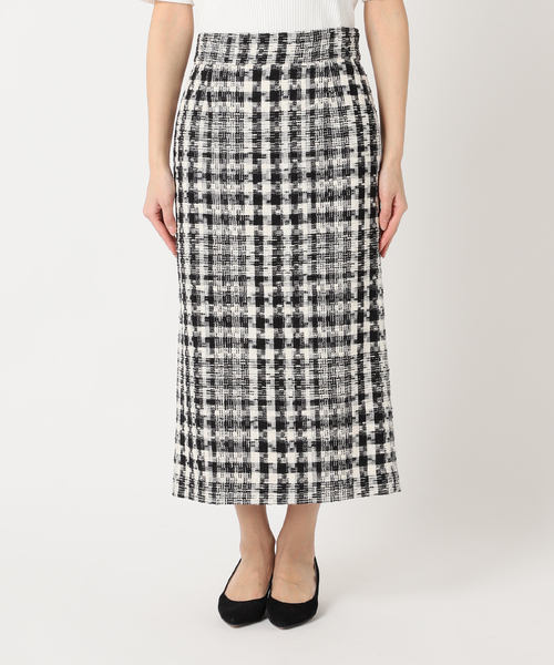 La TOTALITE（ラトータリテ）の「チェックタイトスカート（スカート・レディース・ブラック・38/36）」の8枚目の写真